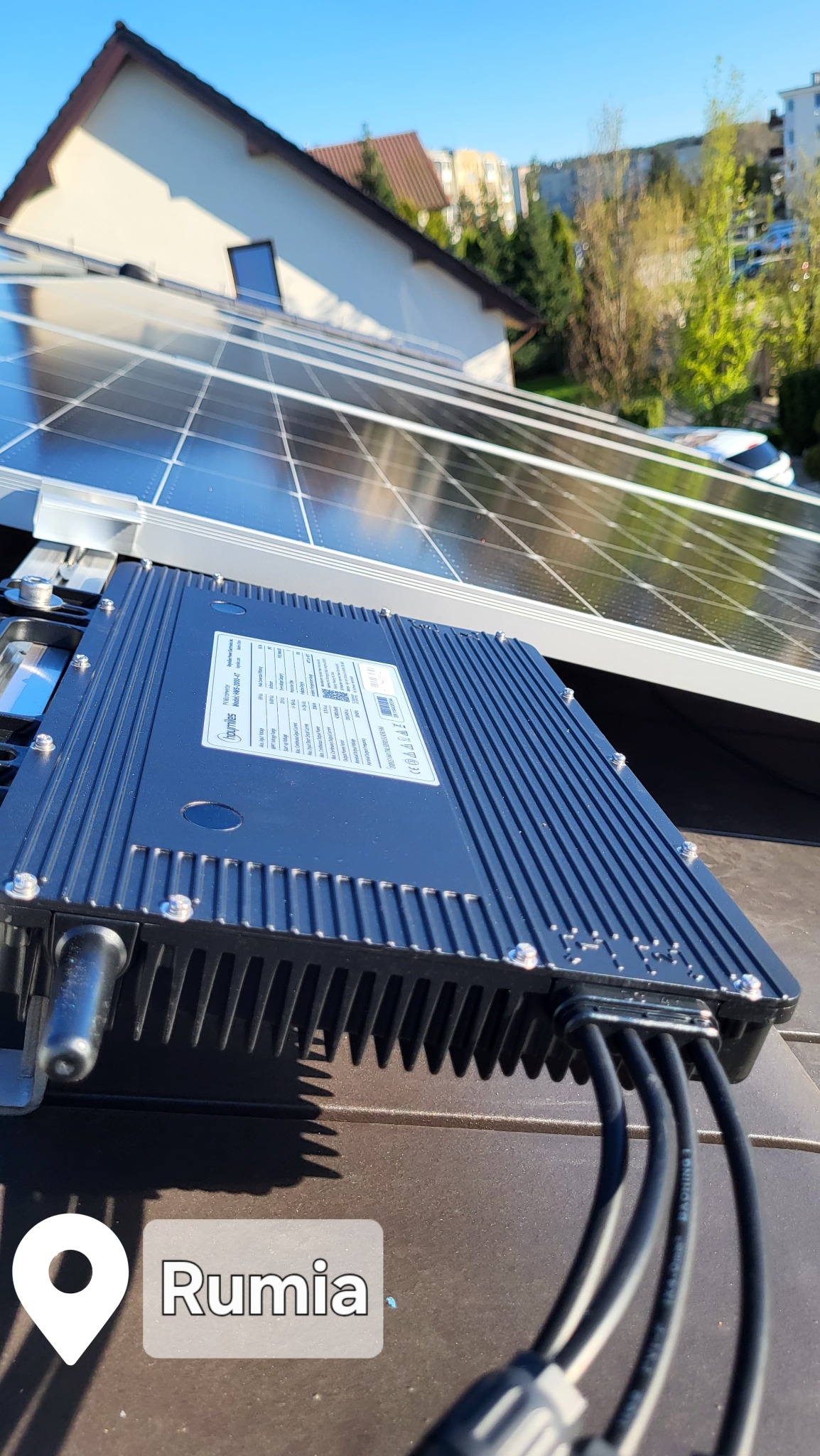 Mikroinwertery to coś co lubimy najbardziej. Kolejna realizacja w Rumii.
