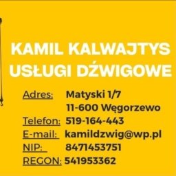 Kamil Kalwajtys Usługi Dźwigowe - Firma Budowlana Węgorzewo