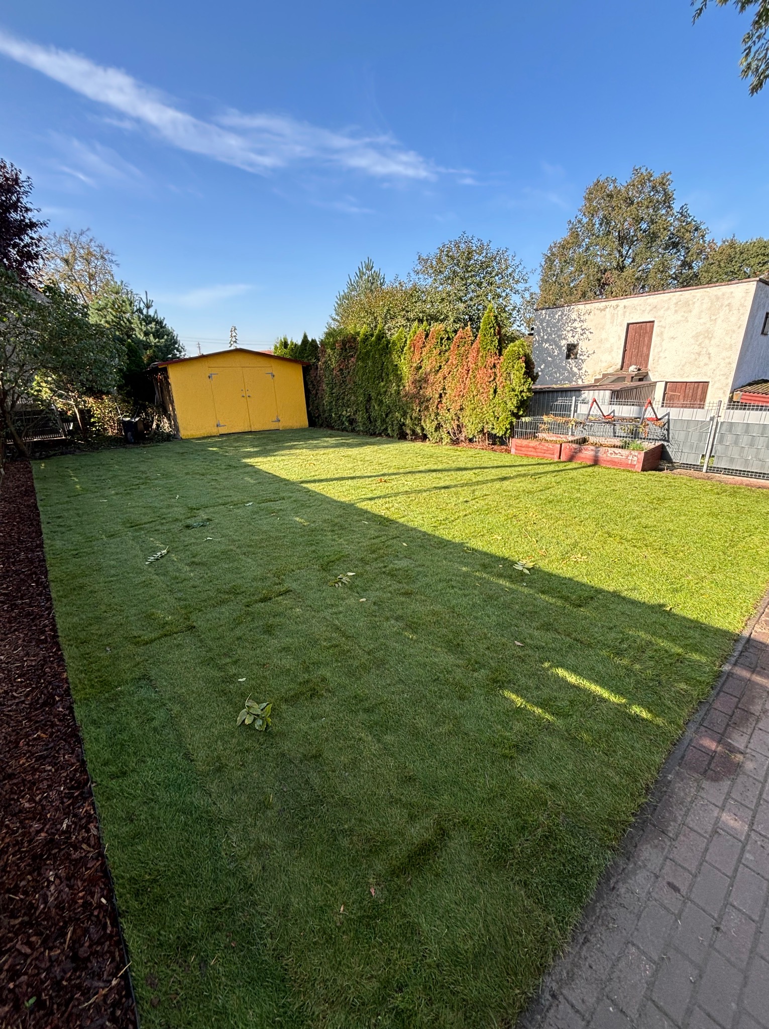 Zakładanie trawników z rolki