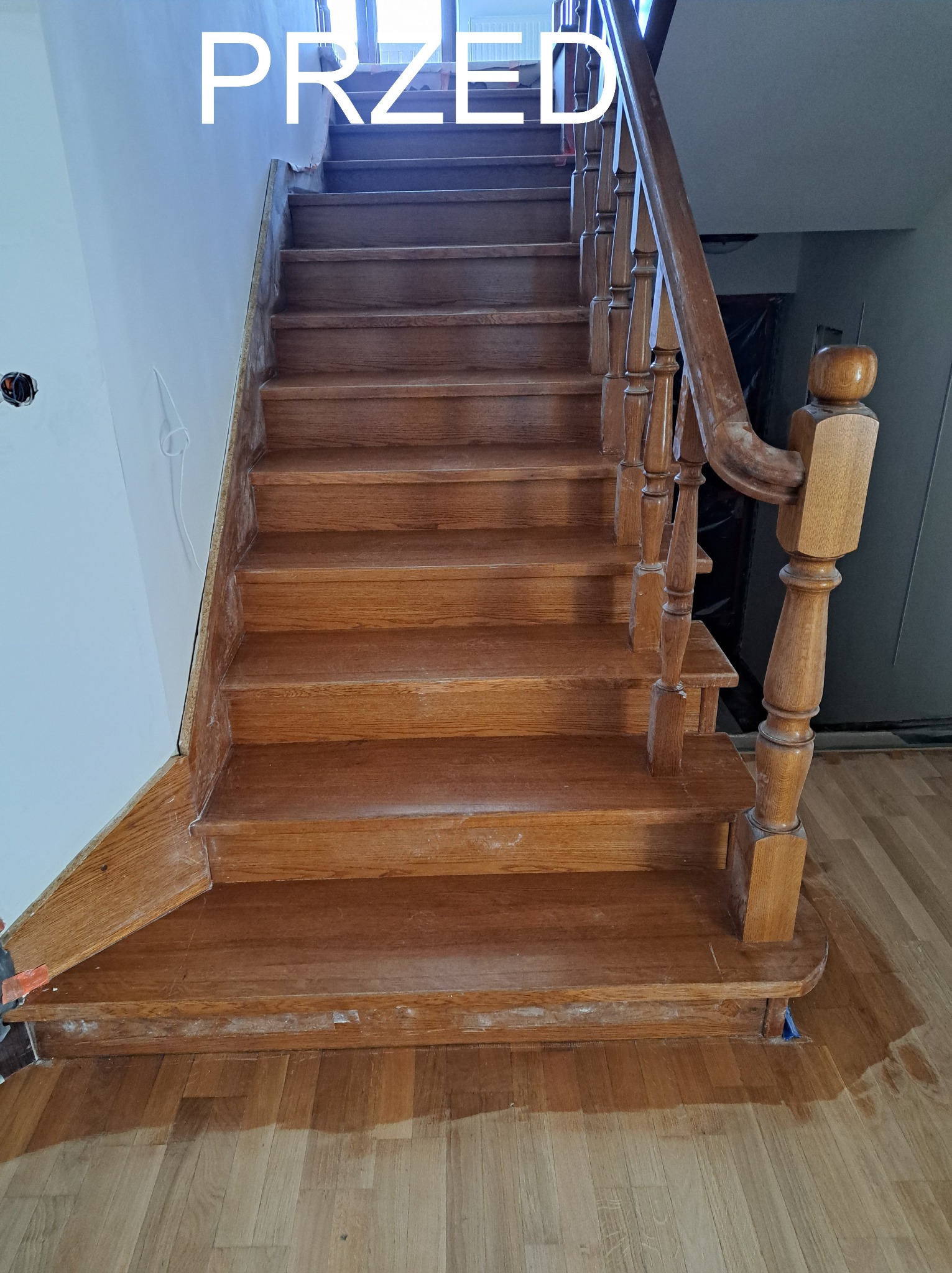 Schody dębowe