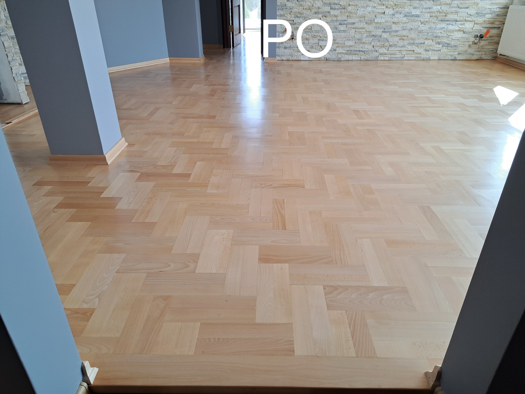 Parkiet bukowy po renowacji