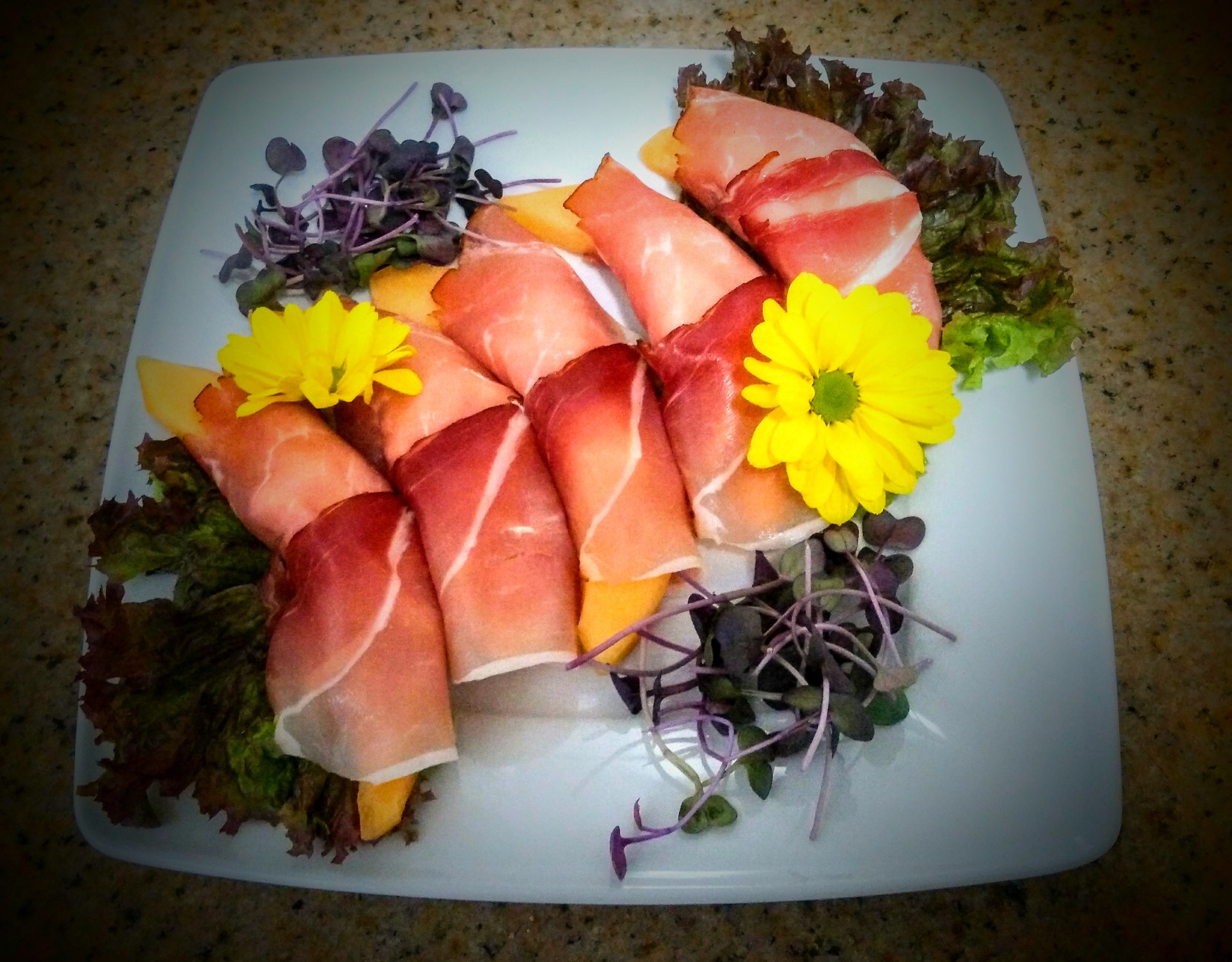 Szynka parmeńska z melonem