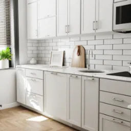 Wizualizacja projektu kuchni.