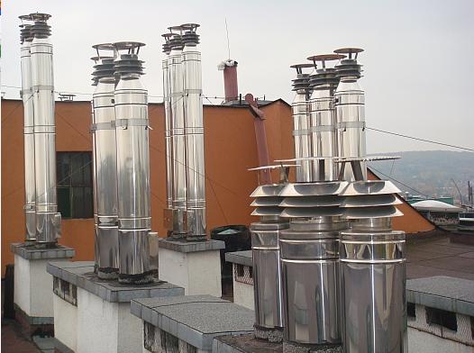 PRODUCENT Wklady kominowe, rury , daszki , dzwiczki CrNi