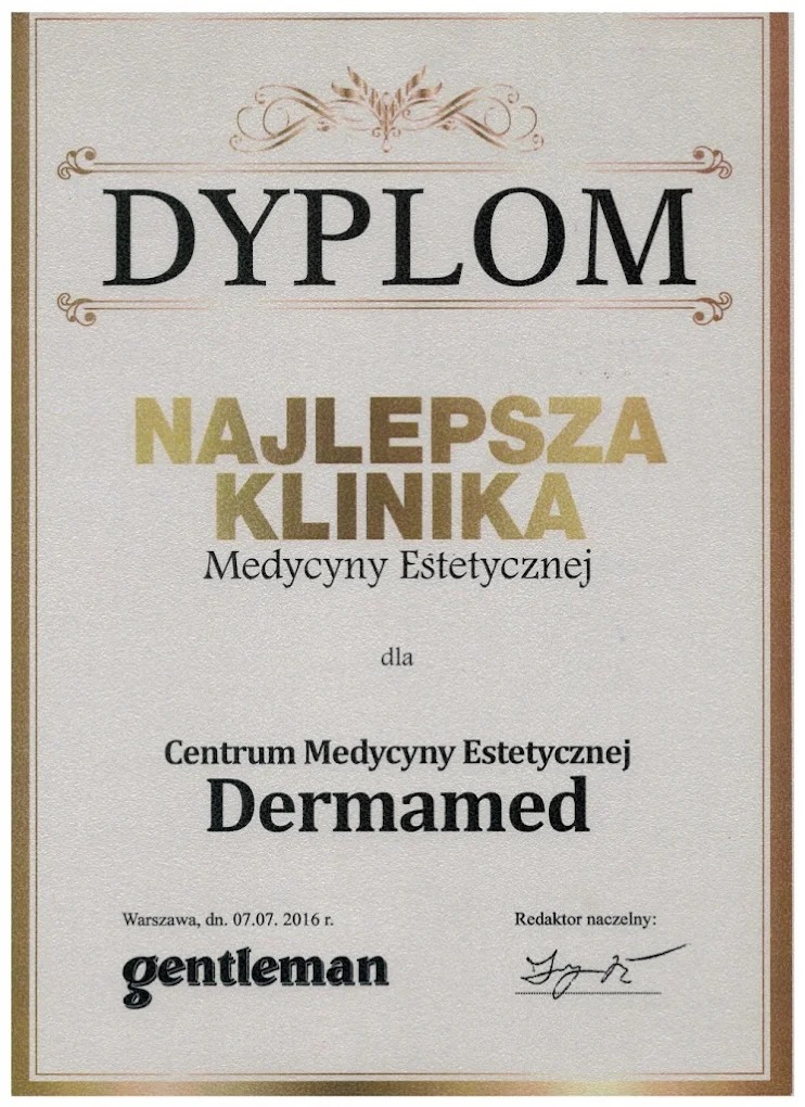 Dermamed - najlepsza klinika medycyny estetycznej wg Gentelman