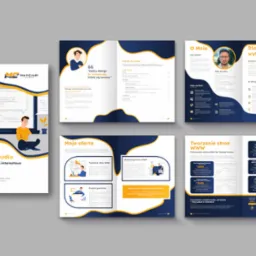 Prezentacja projektu graficznego broszury reklamowej - MattCraft Studio