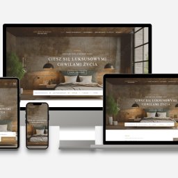 Prezentacja zrealizowanej strony WWW na różnych urządzeniach - MattCraft Studio