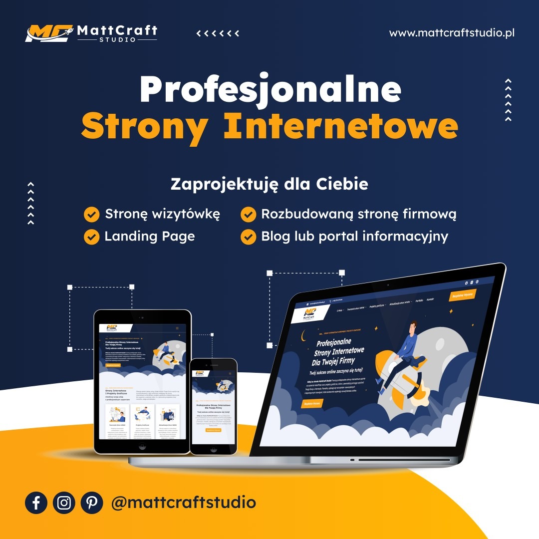 Profesjonalne strony internetowe - Oferta - MattCraft Studio