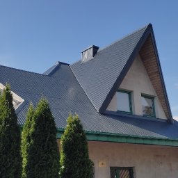 Wykonaliśmy kompleksowe malowanie wraz z wcześniejszym przygotowaniem powierzchni oraz pomalowaniem wszystkich wiatrownic 