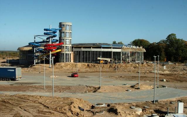 budowa SSO budynku aquaparku 'Trzy Fale' w Słupsku