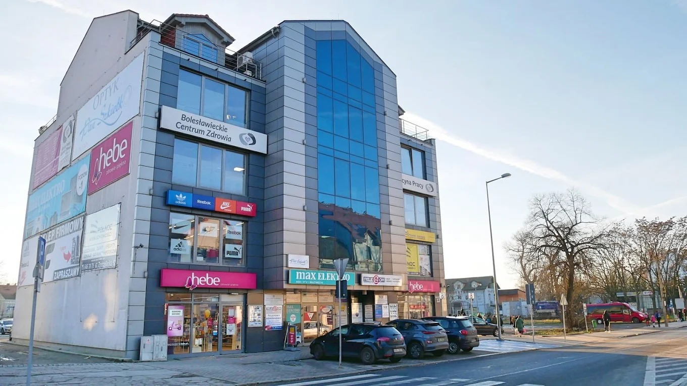 Nasza siedziba w Bolesławcu przy ul. Zgorzeleckiej 12 (1 piętro)