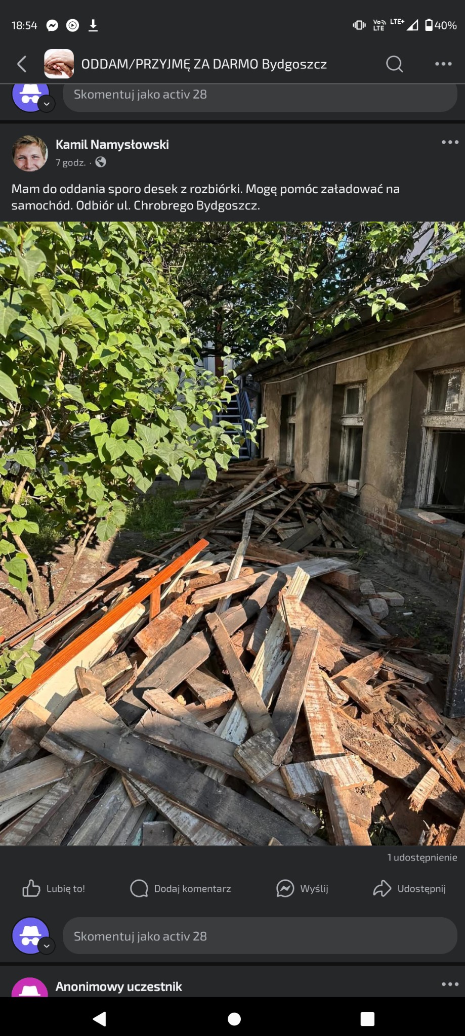 Rozbiórka starej kamienicy