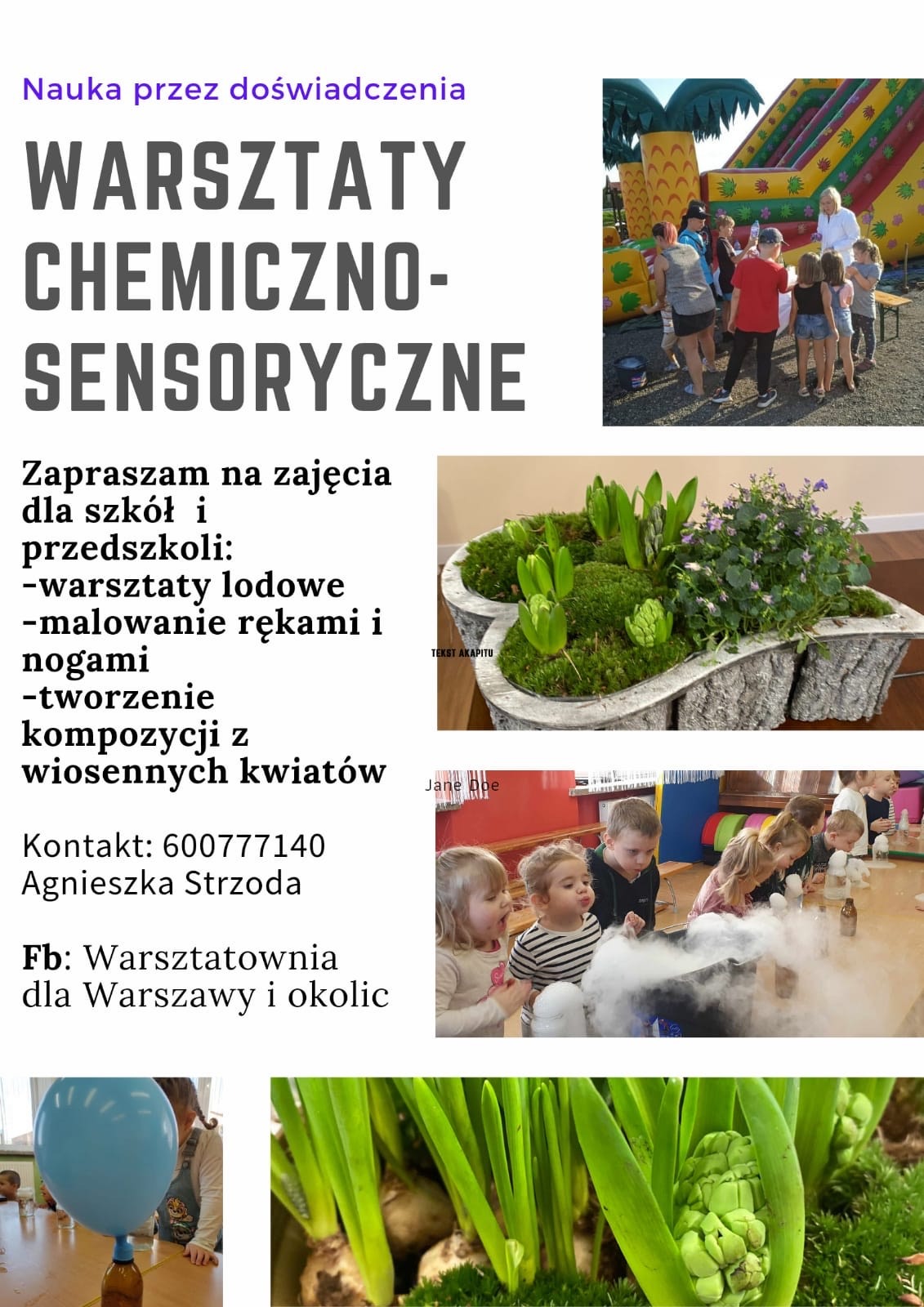 Ciekawa oferta dla szkól i przedszkoli.