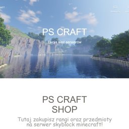 Realizacja 2018
Strona do sprzedaży rang i przedmiotów na serwer Minecraft. Konfiguracja usług, komunikacja z serwerem przez RCON, integracja z PayPal i MicroSMS.