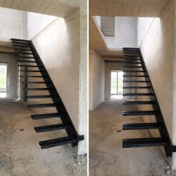 Lignum Art MP corp sp. z o.o. - Pierwszy etap zakończony. Z niecierpliwością czekamy na możliwość montażu okładziny debowej i balustrady szklanej.