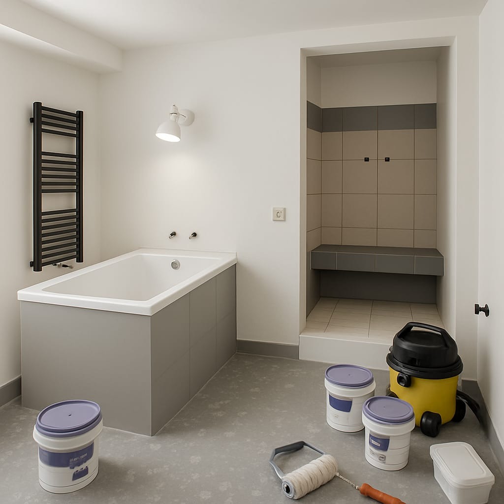 renowacja łazienki w piwnicy