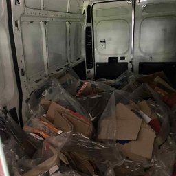 a tak wygląda załadowany bus towarem od klienta

