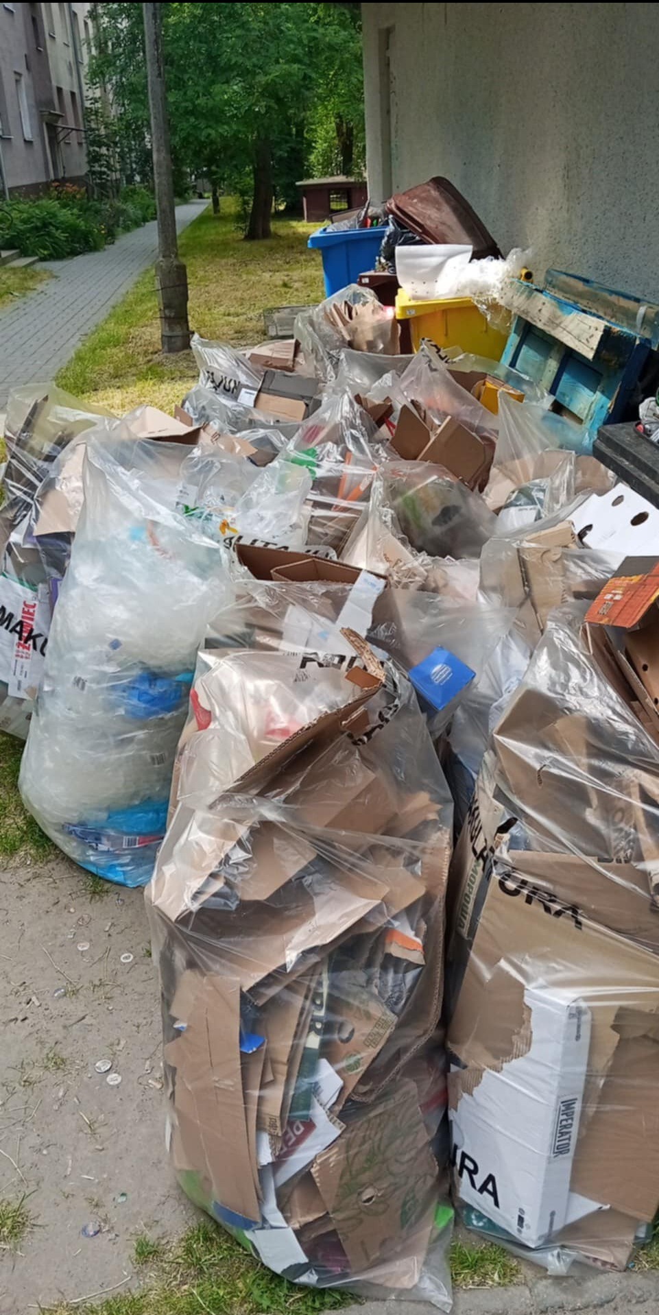 ilośc makulatury jaką zastałem aby ją wywieść