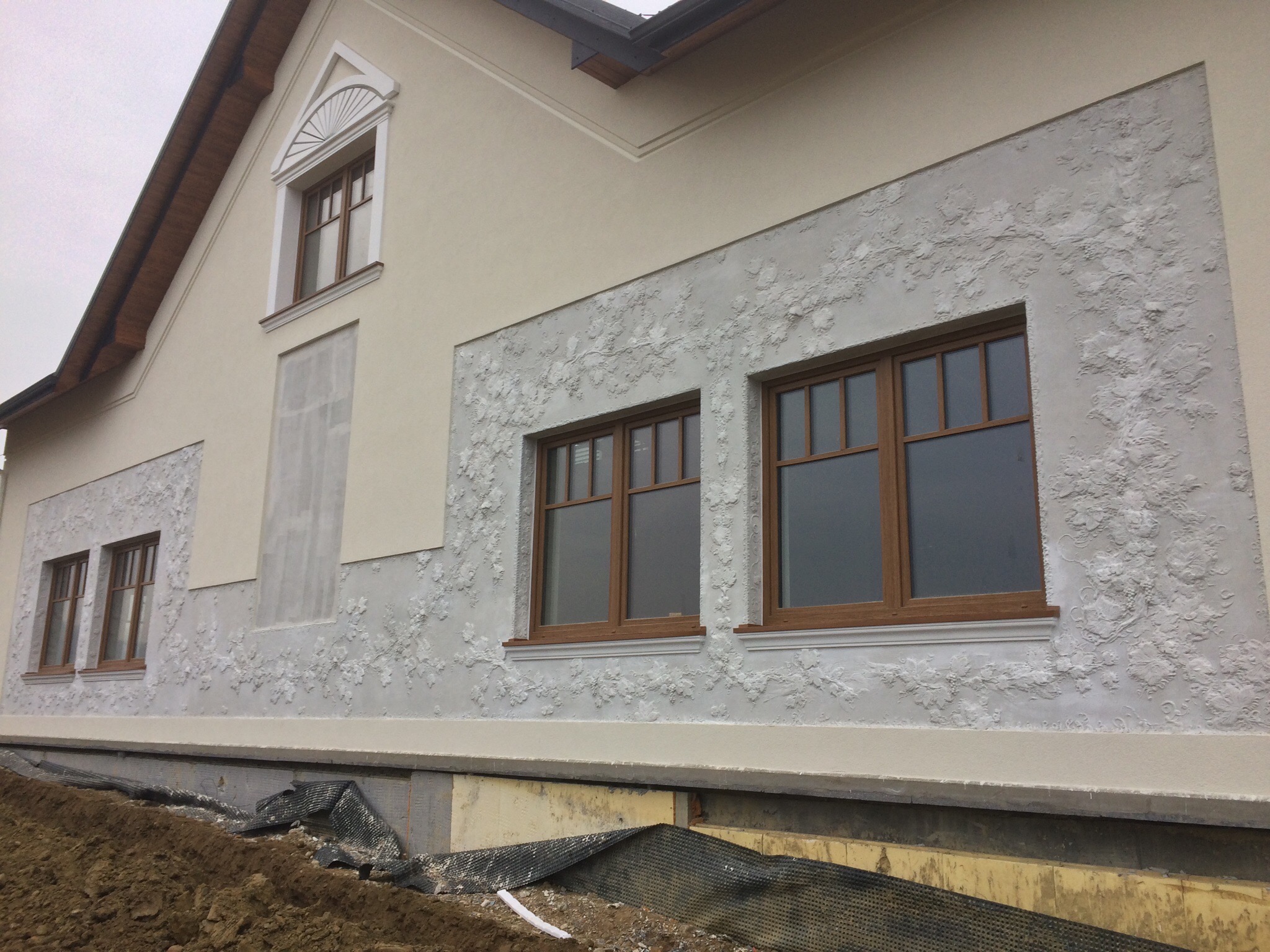 Projektowanie elewacji. Dworek 'Koncki' w Kątach.