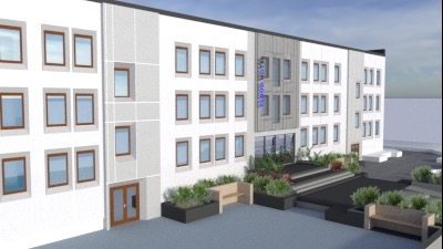 Projekt koncepcyjny Hotel Apart w Wałczu.