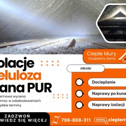 RPGO SP. Z O.O. - OCIEPLENIA CELULOZĄ - ELEWACJE - NAPRAWY DACHU PO KUNACH - Ocieplanie poddaszy Rzeszów