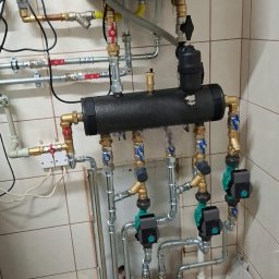 Kocioł gazowy w układzie sprzedla hydraulicznego