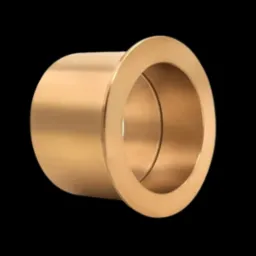 Precyzyjnie wykonana tuleja z brązu CuSn12 na czarnym tle, ukazująca gładką powierzchnię i wewnętrzny otwór, przeznaczona do zastosowań w przemyśle maszynowym.