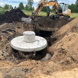 Wykonanie wykopu pod szambo 