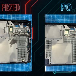 Oczyszczanie z kurzu konsoli Playstation