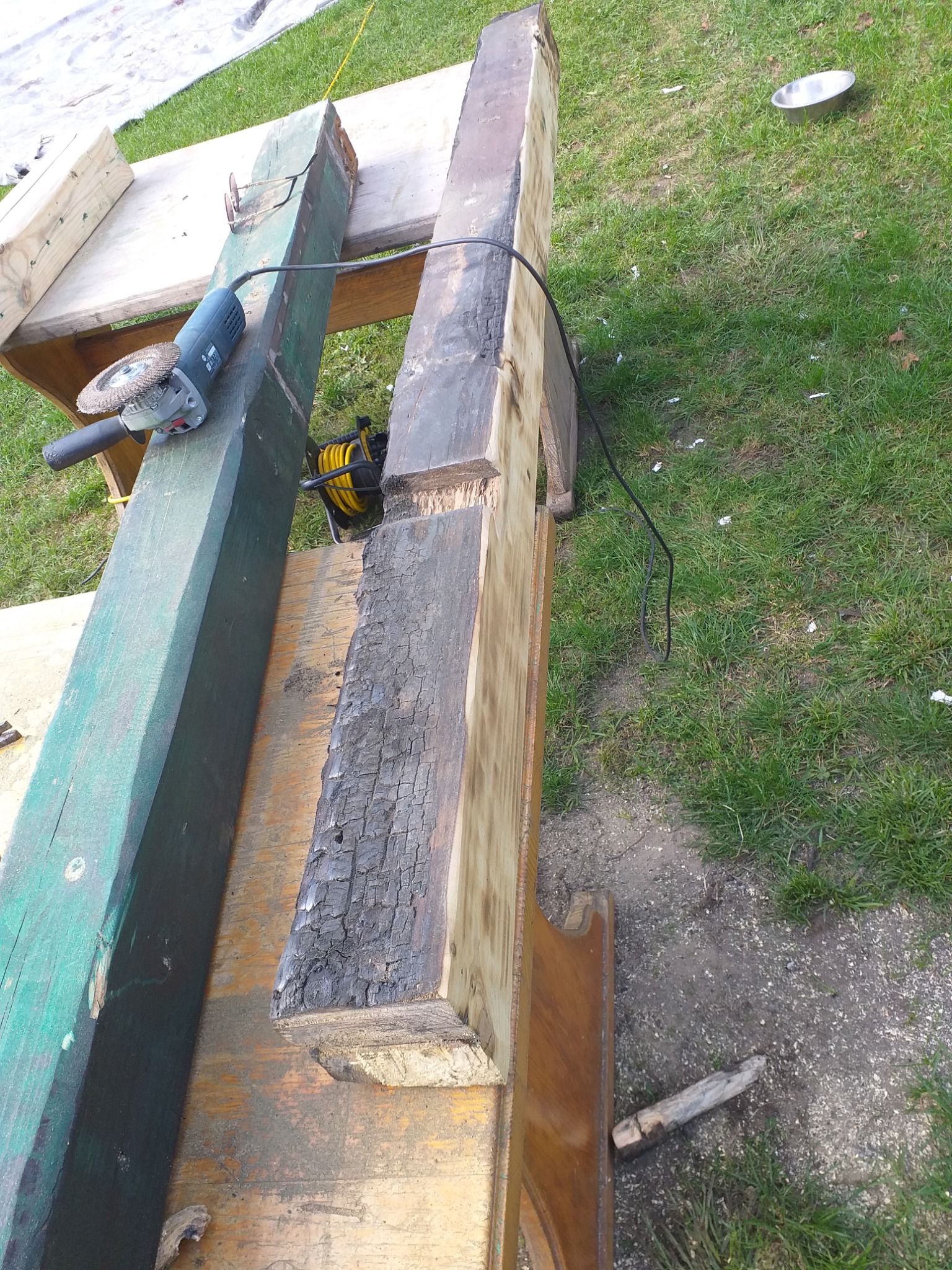 Czyszczenie starych dyli, tez po pozarze