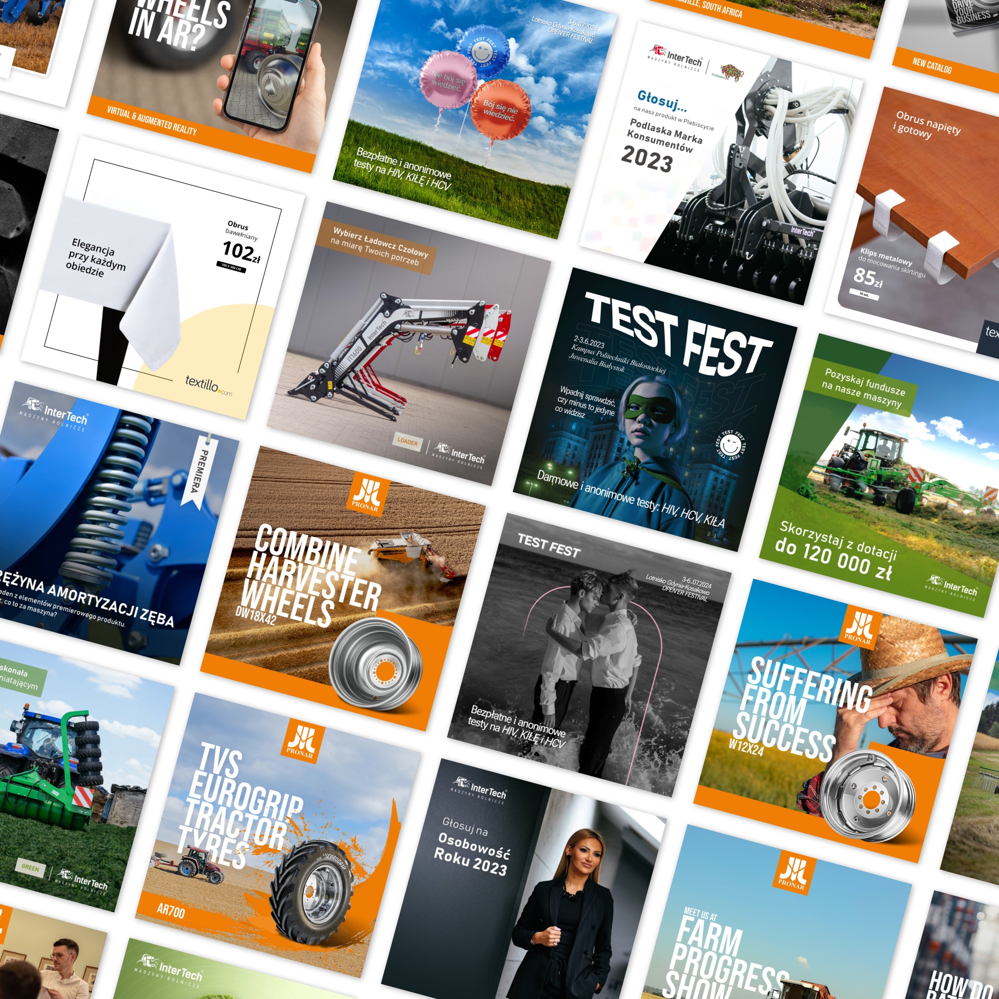 Wybrane grafiki do postów na social media