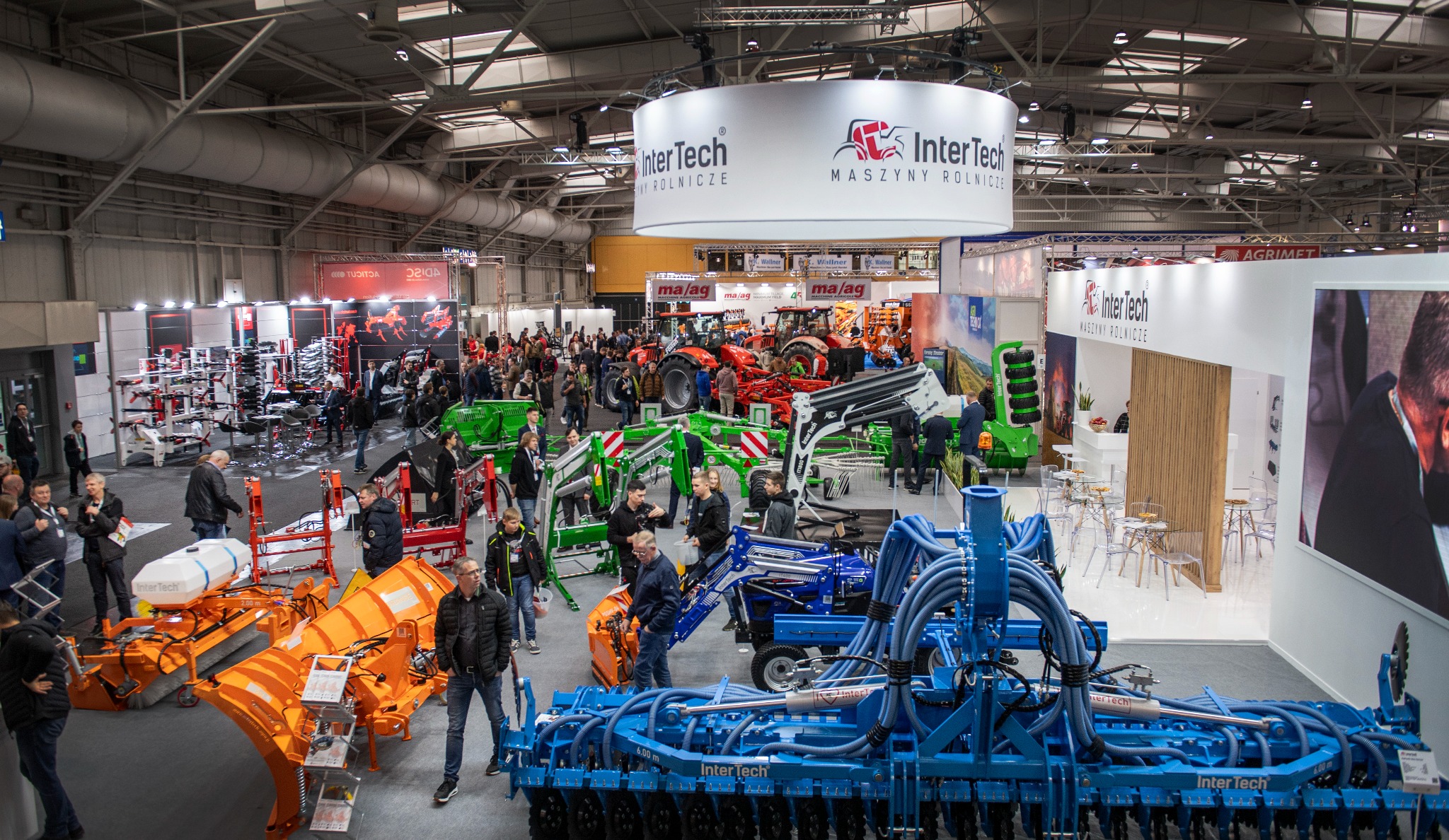 Stoisko targowe dla firmy InterTech na targi branżowe w Niemczech.