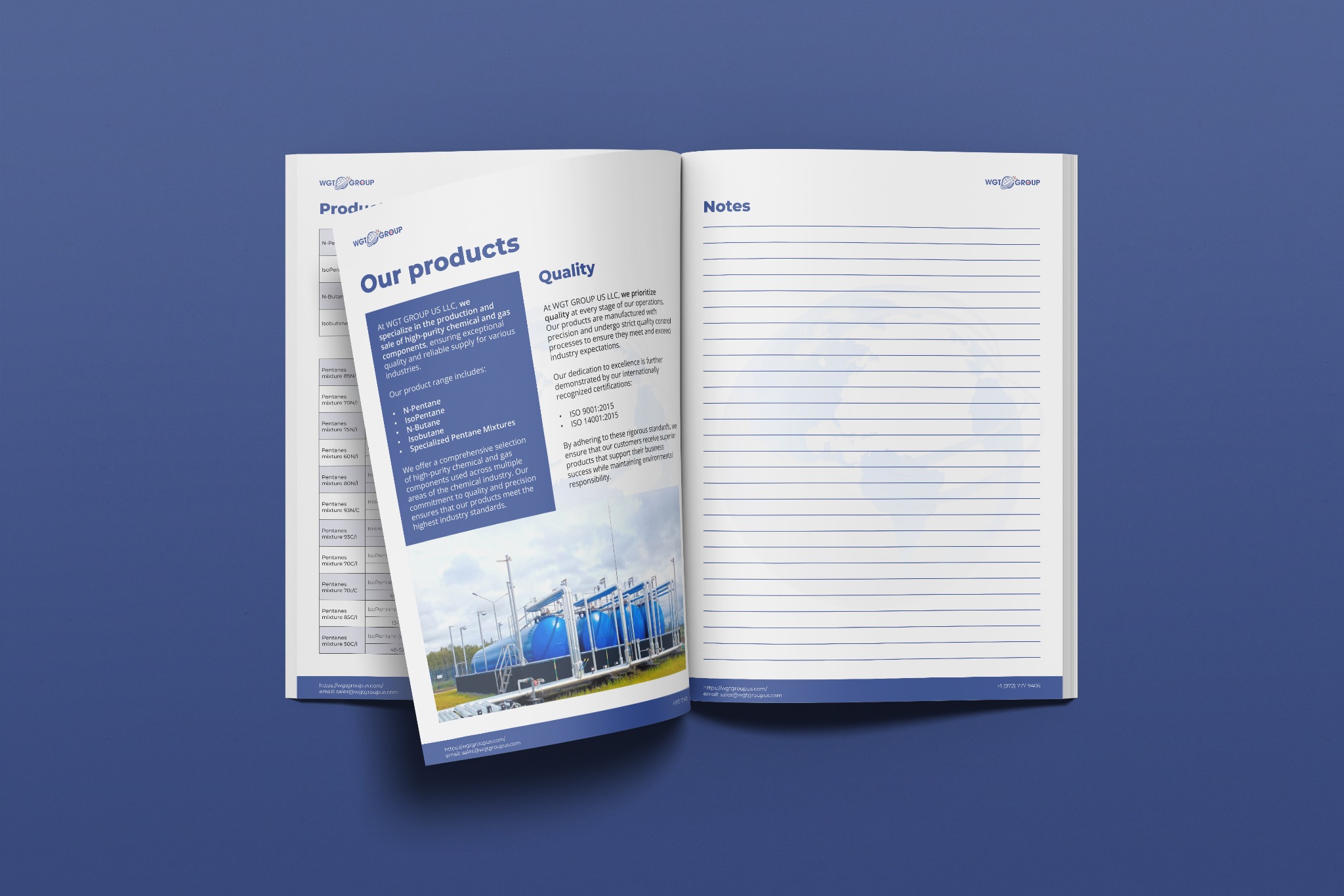 Projekt katalogu dla firmy z branży gazowniczej