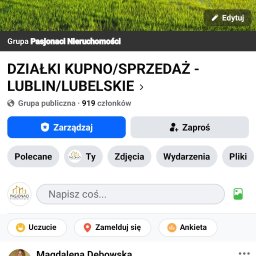 Przykład prowadzonej grupy społecznościowej dla jednego z moich klientów