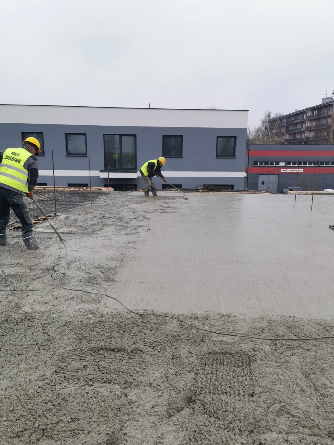 Betonowanie stropu filigran