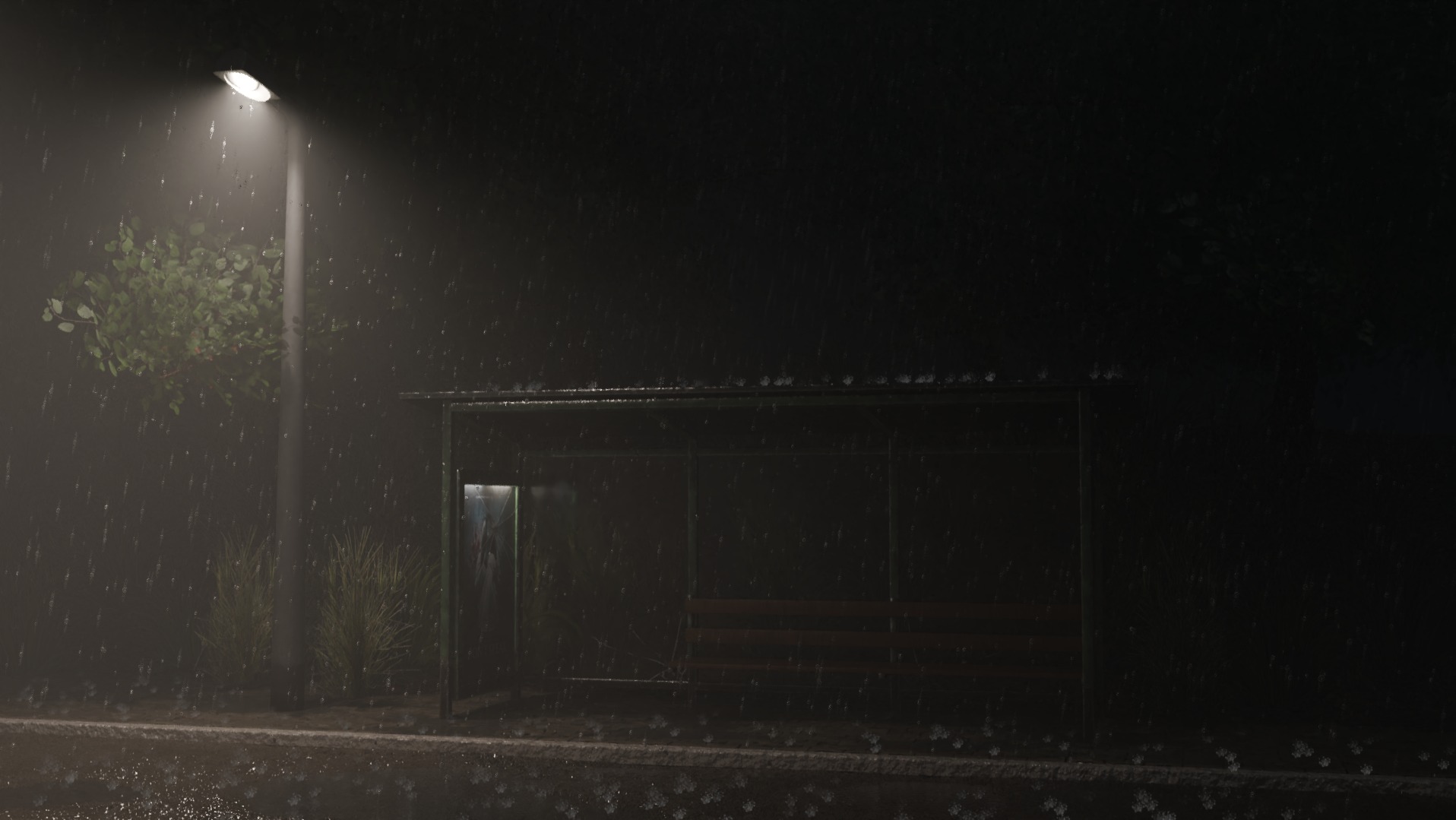 Realistyczna scena jako tło