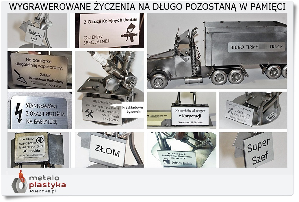 Figurki z personalizowanym grawerem na życzenie