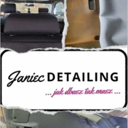 Wymiana podsufitki w Audi A3: porównanie starego, zniszczonego materiału z nowym, szarym. Widok wnętrza auta przed i po renowacji. Janiec Detailing.