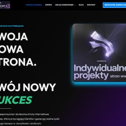 Twoja nowa strona, Twój nowy sukces. Specjalizuje się w indywidualnych projektach stron WWW, które nie tylko wyglądają nowocześnie, ale przede wszystkim skutecznie pracują na rozwój Twojego biznesu.