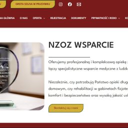 Modernizacja strony placówki medycznej. Celem było zastąpienie przestarzałego designu nowoczesnym i responsywnym interfejsem.
Nowy, indywidualny projekt ułatwia pacjentom dostęp do informacji i buduje wizerunek zaufanej placówki.