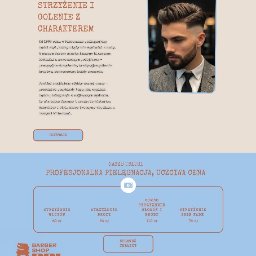 Storna internetowa dla barber shopu z Piaseczna  