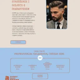 Storna internetowa dla barber shopu z Piaseczna