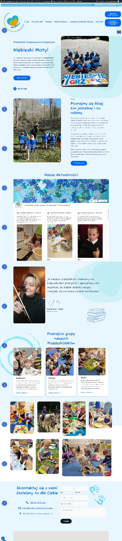 Strona internetowa dla przedszkola terapeutycznego w Wiśle