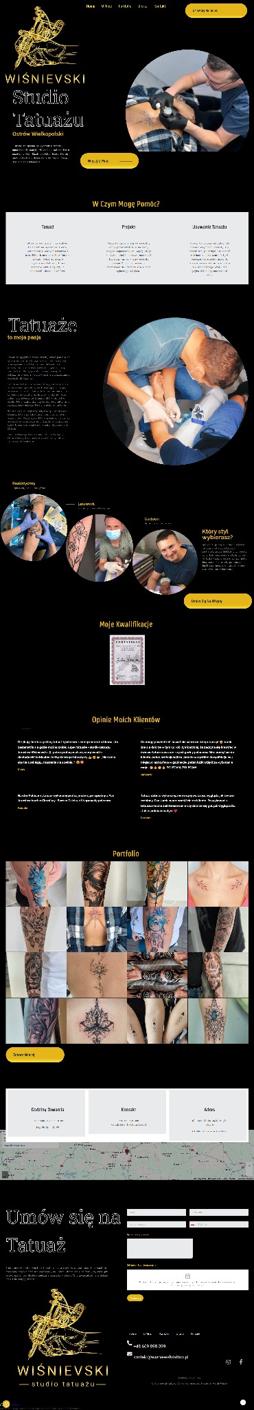Strona dla tatuatora z Ostrowa Wlkp.