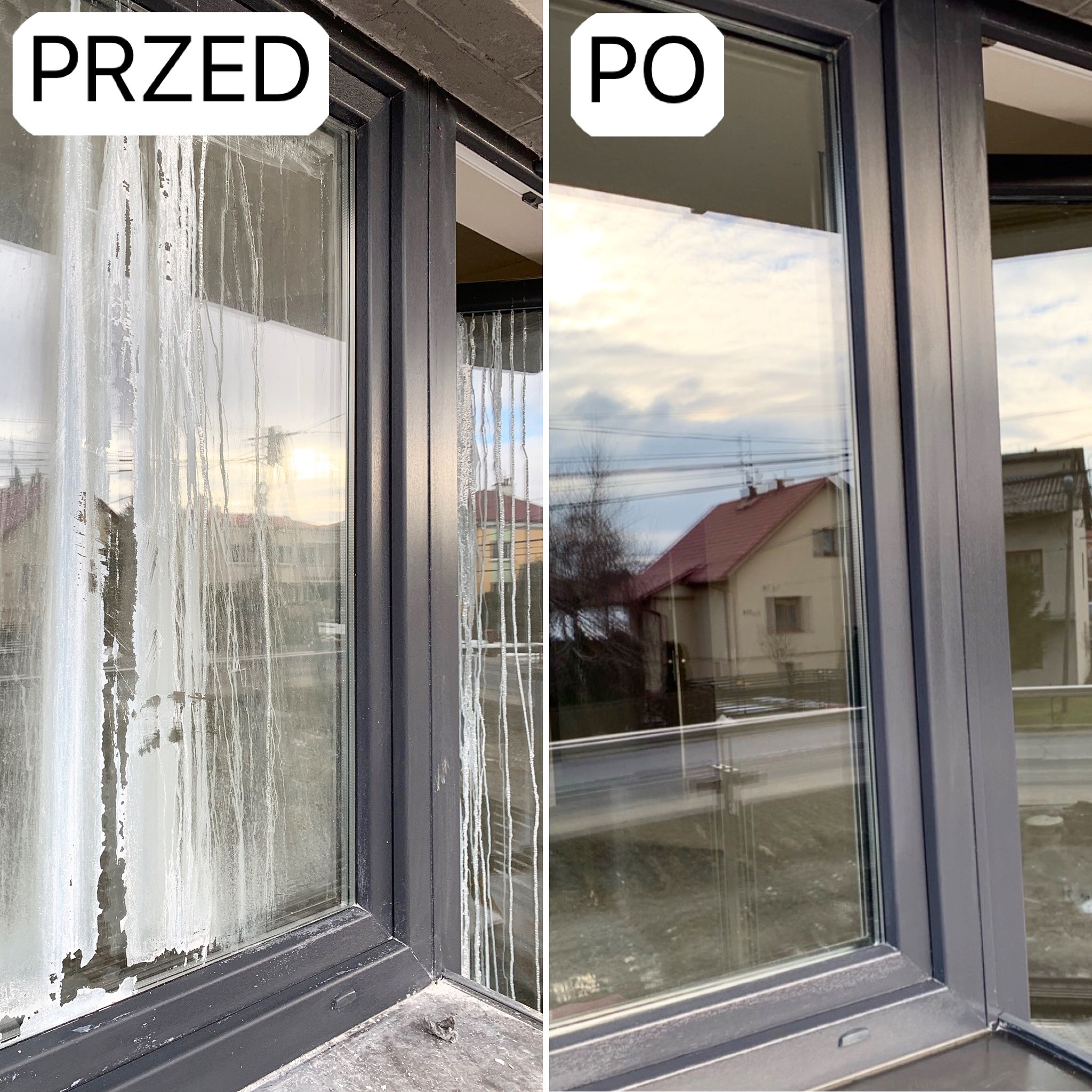 Odczyszczanie okien z osadów i brudu