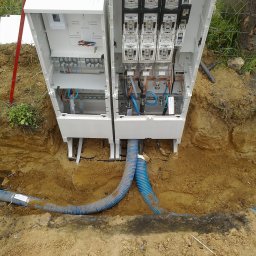 Budowa linii kablowej nN oraz złącza ZK i ZKP