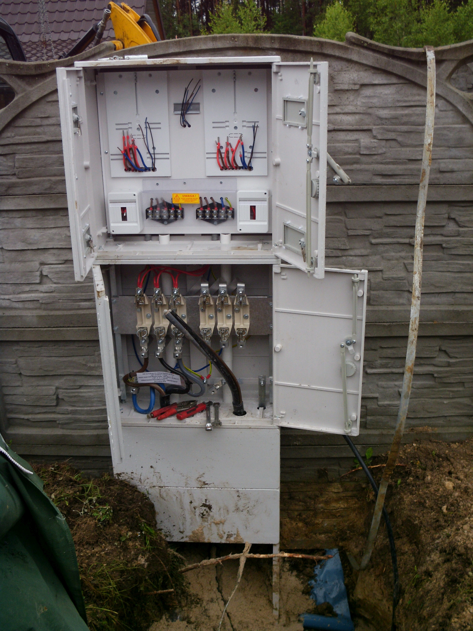 Budowa linii kablowej nN i złącza ZKP