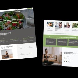 AK Web & Design Anastasiia Kupriianets - Strona internetowa firmy wellness i dietetycznej. Przejrzysty layout z ofertą, opiniami, korzyściami i kontaktem. Projekt wspiera zaufanie i zdrowy styl życia.