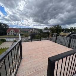 Taras 25 m2 z barierką