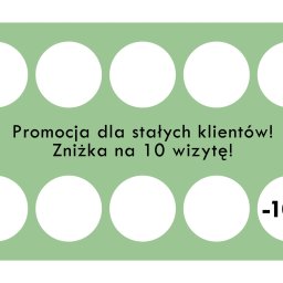 Weronika Kaczmarczyk - tył karty stałego klienta do salonu kosmetycznego